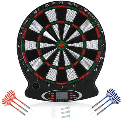 Elektronisch Dartbord Met LCD Scorebord - Dartspel Voor Thuis - Inclusief 6 Darts - Elektrisch - Softtip
