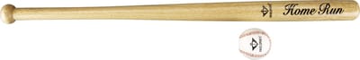 Honkbalset 30” – Naturel Honkbalknuppel 50 mm – Inclusief 9” Safety Bal – Baseball Bat Set – Trainings- en Speelset – Engelhart