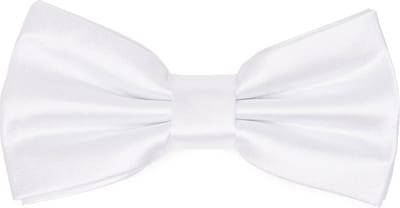 Ladeheid Smal Vlinderdas - Strikjes voor Kinderen - Lengte: 10 cm, Breedte: 5 cm - Wit - LA-EA-BKS