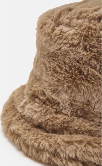 Pieces Nia Bucket Hat Silver Mink | Beige | Maat: One Size