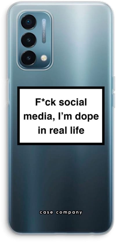 Case Company® - Hoesje geschikt voor OnePlus Nord N200 5G hoesje - I'm dope - Soft Cover Telefoonhoesje - Bescherming aan alle Kanten en Schermrand