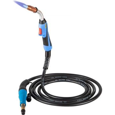 VEVOR laspistool Mig 4,6 m toorts vervangende flexibele kabel 250 A inschakelduur 60% voor elektrische lassers intensief gebruik lassen industriële omgevingen harde constructie