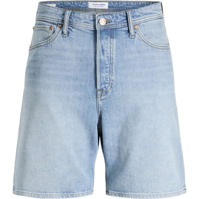 Jack & Jones blauwe heren broek   Bleached wash wassing   Regular fit   5-Pocket zakken   Knoopsluiting   Duurzaam   Regular waist Blauw M