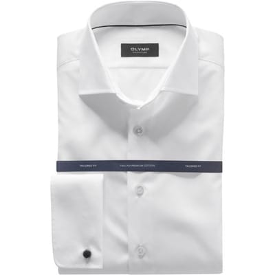 OLYMP Signature Overhemd, Tailored Fit, Signature Kent, Wit