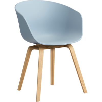 HAY About A Chair AAC 22 - Standaard glijders kunststof - lak op waterbasis - slate blue 2.0