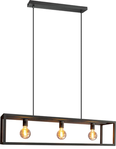 EGLO Eldrick Hanglamp - E27 - 70 cm - Zwart