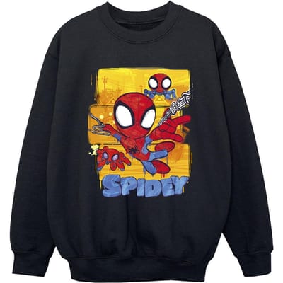 Marvel Jongens Spidey En Zijn Verbazingwekkende Vrienden Vliegend Sweatshirt (Zwart)