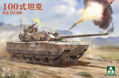Takom Modelbouwpakket Militaire voertuigen - 2222 PLA ZTZ 100 - Chinese Tank Plastic - 1:35 - Modelbouw