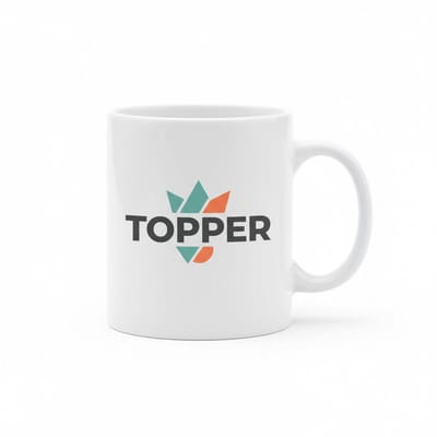 Topper Mok – Minimalistisch Motiverend Design Koffiemok – 330 ml Keramische Mok