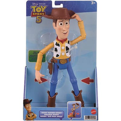 Disney en Pixar Toy Story 5 grote Howdy Partner Woody figuur van 30 cm - beweegbaar speelgoed - kantelbare hoed