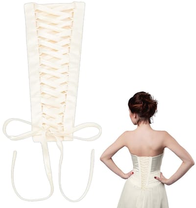 Dailygoody - Trouwjurk lussen - Corset kit - Verstelbare pasvorm - Satijnen korset achterkant - Rits vervanging - Geschikt voor galajurken - Inclusief...