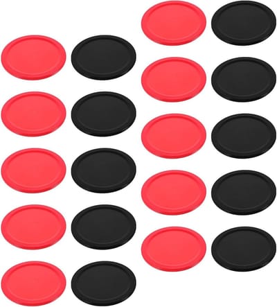 Air Hockey Pucks - Vervangende Hockeyballen - Stil Tafelspel - Geluidsreducerend Ontwerp - 64 mm - Diverse kleuren