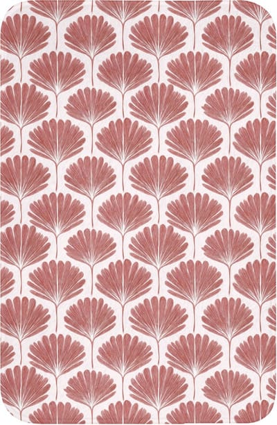 WC mat 40x60 cm - Antislip - Waaier - Motief - Terra - Toiletmat - Vloermat - Douchemat - Toilet tapijt - Toiletmatten