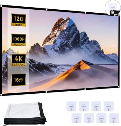 Projectiescherm - Beeldscherm - Thuisbioscoop - 160 Graden Kijkhoek - 120 Inch - Wit