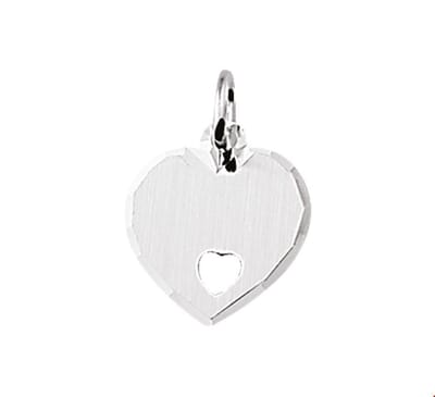 zilver graveerhartje gediamanteerd 1005889