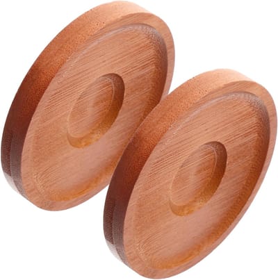 2-delige set draaiende whiskeyglazen met bamboe voet en herbruikbare bamboe onderzetters voor optimale smaak, elegante baraccessoire en cadeau voor wijnliefhebbers