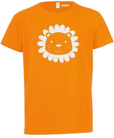 T-shirt kinderen Leeuwtje | koningsdag kinderen | oranje shirt | Oranje | maat 164