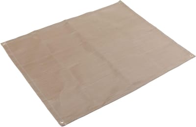 Vuurvaste Mat - Picknick Vuurmat - Bescherming Terras - Corrosiebestendig Glasvezel - Middelgroot - Beige