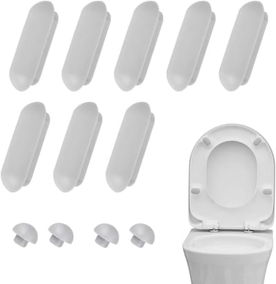 8 Stuks Zachte Toiletbrilringen voor Comfort en Stabiliteit