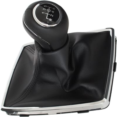 Modecar - Schakelpook en Manchet - Zwart - Chrome - 6 Versnellingen