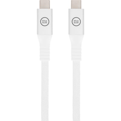 BlueBuilt Usb C naar usb C kabel 240W 2m Nylon Wit