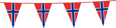 2x Vlaggenlijn Noorwegen 10 Meter - Voetbal EK WK Landen Land Feest Versiering Decoratie