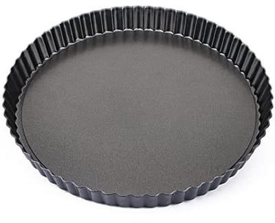 Taartpan 25 cm met verwijderbare bodem - Niet-stick Quiche Pan voor Taart en Cake