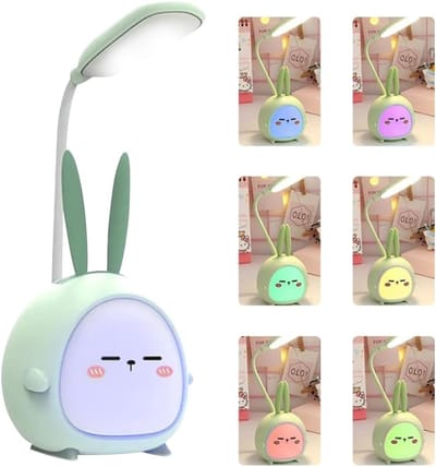 QUOVO® Bureaulamp Kinderkamer - Bureaulamp Roze - Tafellamp Kinderkamer - Groen - 8cm x 9cm x 13cm
