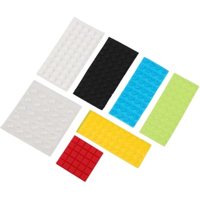 270 Stuks Tactiele Stippen voor Visueel Gehandicapten Siliconen Laag Zicht Verhoogde Braille Stickers met Meerdere Maten Vormen Kleuren