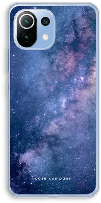 Case Company® - Hoesje geschikt voor Xiaomi Mi 11 Lite hoesje - Nebula - Soft Cover Telefoonhoesje - Bescherming aan alle Kanten en Schermrand