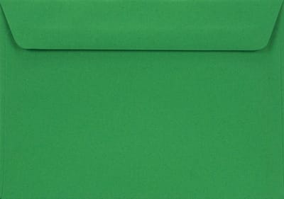Gladde groene enveloppen C6 - 114 x 162 mm - A6 - 25 stuks - HK zelfklevend met plakstrip - 120 gram - Design - Netuno