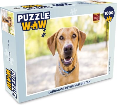 Puzzel Labrador retriever buiten - Legpuzzel - Puzzel 1000 stukjes volwassenen
