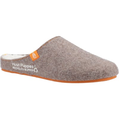 Hush Puppies The Good 90% Gerecycled RPET Polyester Herenpantoffels Bruin