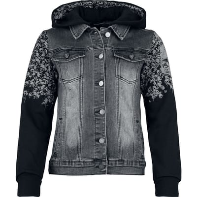 Rock Rebel by EMP - Rock Spijkerjas - Skulls & Details - S tot XXL - voor Vrouwen - zwart