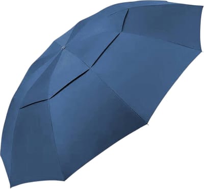 Nivard Moderne Stormparaplu - Windproof Paraplu - Opvouwbaar Stormproef - Automatisch Uitklapbaar - Umbrella - Blauw