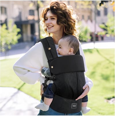 Ergonomische Babydrager voor Pasgeborenen en Kinderen, Omkeerbaar met Taillesteun