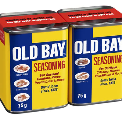 Old Bay Seasoning - 2 x 75g - Multipack – Amerikaanse Kruidenmix – Voor Vis, Garnalen, Seafood & Kip