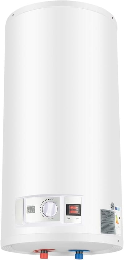 Elektrische Boiler - Doorstroomverwarmer - Direct Warm Water - Energiebesparend Model - 34x34x70cm - Zilver