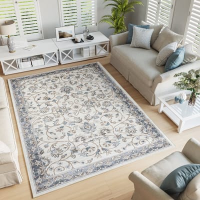 Tapiso Dubai Vloerkleed Beige Oriental Oosters Karpetten Maat- 80x150