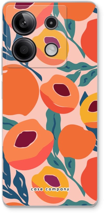 Case Company® - Hoesje geschikt voor Xiaomi Redmi Note 13 5G hoesje - Perzik - Soft Cover Telefoonhoesje - Bescherming aan alle Kanten en Schermrand