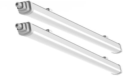 Kelderlamp Plafondlamp LED garageverlichting Halverlichting, IP65, 36W 4320lm 4000K neutraal wit, L 120 cm, set van 2