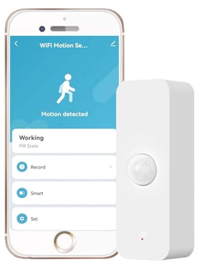 Slimme WiFi Bewegingssensor voor Binnenshuis met App-Meldingen en Infrarood