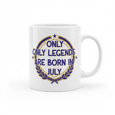 Only Legends Are Born in July Mok – Verjaardagscadeau Koffiemok voor Juli Geborenen – 330 ml Keramische Mok