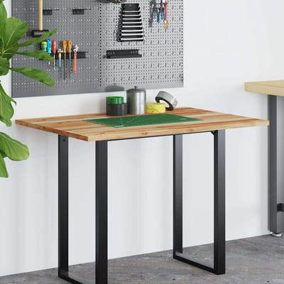 vidaXL - Bureaublad - met - olieafwerking - 80x70x2 - cm - massief - acaciahout