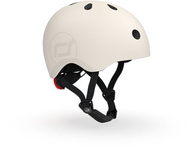 Scoot & Ride Helmet – Sporthelm – M/L 55-59 cm – LED achterlicht – magnetische sluiting – verstelbaar – Ash