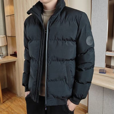 Herfstjassen voor heren met capuchon, lichtgewicht katoenen gewatteerde jassen, warme herfstjassen voor heren, effenkleurige pufferjacks voor herenkleding 5XL