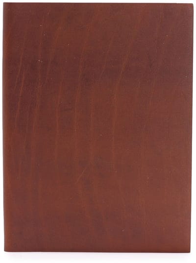 Groot donkerbruin notitieboek - 100 gelinieerde pagina's - 20x15cm