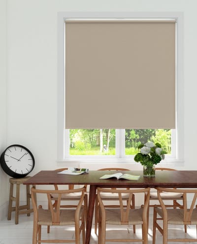 Decosol Rolgordijn Verduisterend - Linnenlook Zand (3651) - 120 x 190 cm