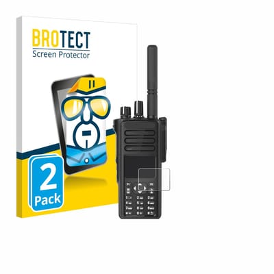 BROTECT - Screenprotector voor Motorola DP4801e - Folie Beschermfolie transparant 2 Stuks