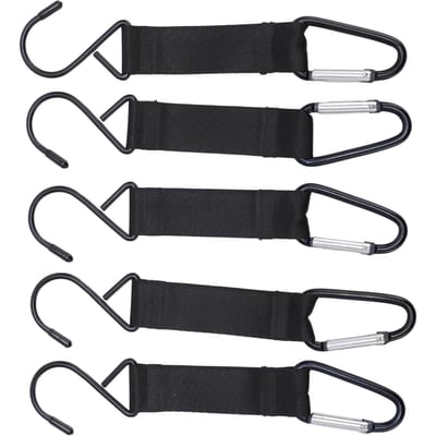 5pcs Crochets de Champ de Clôture Boucles de Sécurité en Nylon Boucles de Suspension de Clôture pour Sports de Plein Air et Voyage